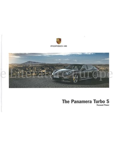 2015 PORSCHE PANAMERA TURBO S HARDCOVER BROCHURE JAPANS