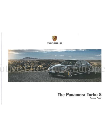 2015 PORSCHE PANAMERA TURBO S HARDCOVER BROCHURE JAPANS