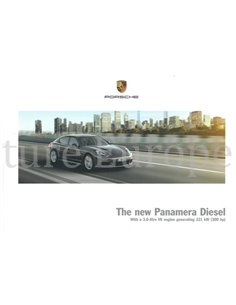 2014 PORSCHE PANAMERA DIESEL HARDCOVER BROCHURE ENGELS