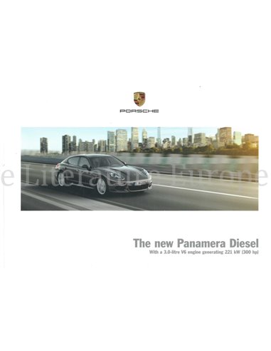 2014 PORSCHE PANAMERA DIESEL HARDCOVER BROCHURE ENGELS