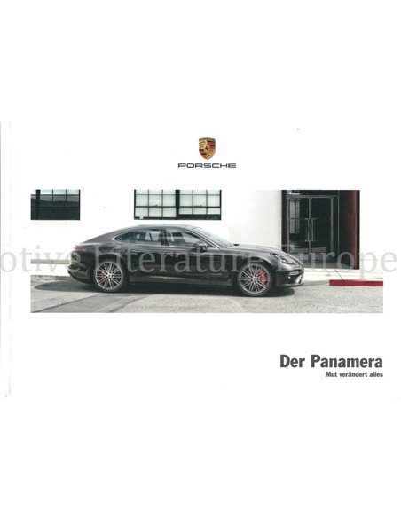 2018 PORSCHE PANAMERA HARDCOVER PROSPEKT DEUTSCH