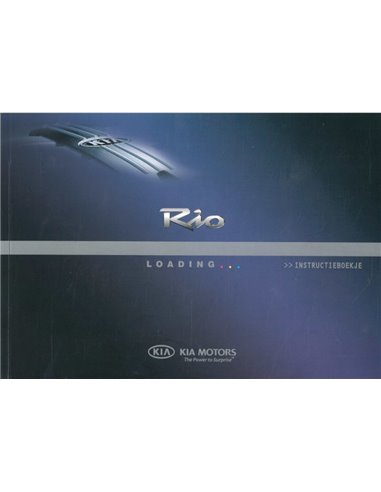 2005 KIA RIO OWNERS MANUAL DUTCH