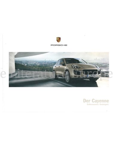 2016 PORSCHE CAYENNE HARDBACK BROCHURE GERMAN