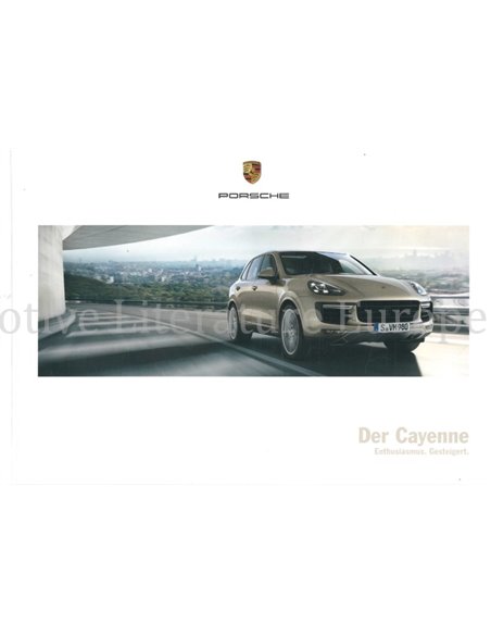 2016 PORSCHE CAYENNE HARDCOVER BROCHURE DUITS
