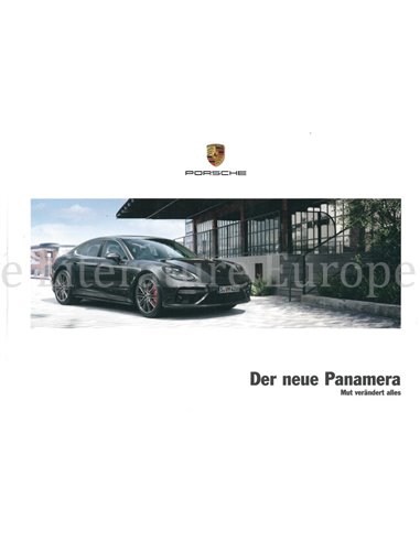 2017 PORSCHE PANAMERA HARDCOVER BROCHURE DUITS