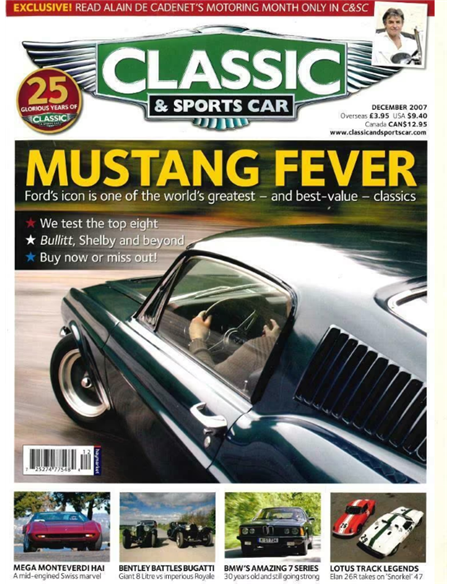 2007 CLASSIC AND SPORTSCAR MAGAZINE DECEMBER ENGLISH