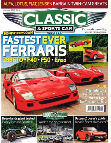 2010 CLASSIC AND SPORTSCAR MAGAZINE NOVEMBER ENGLISH
