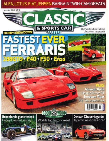 2010 CLASSIC AND SPORTSCAR MAGAZINE NOVEMBER ENGLISH