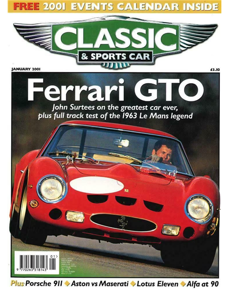2001 CLASSIC AND SPORTSCAR MAGAZIN JANUAR ENGLISCH