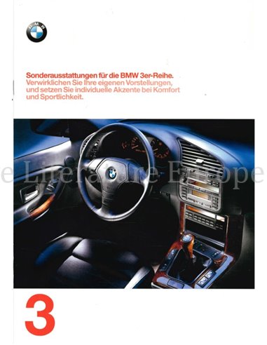 1997 BMW 3ER SONDERAUSSTATTUNGEN PROSPEKT DEUTSCH