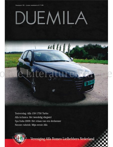 2009 ALFA ROMEO CLUB DUEMILA MAGAZINE 95 NIEDERLÄNDISCH