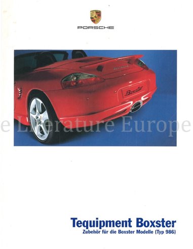 2006 PORSCHE BOXTER TEQUIPMENT BROCHURE GERMAN
