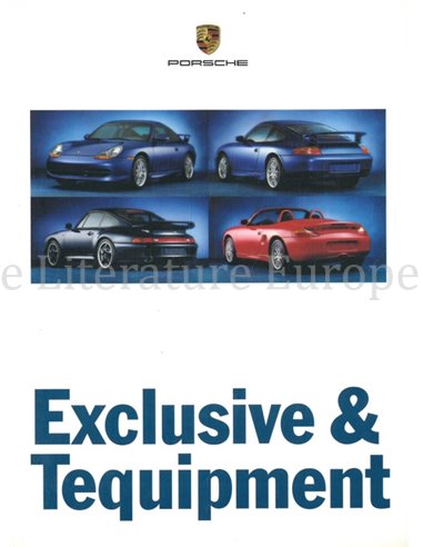 1998 PORSCHE 911 | BOXSTER EXCLUSIVE - TEQUIPMENT BROCHURE DUITS
