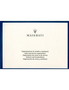 2005 MASERATI SERVICE INSTRUCTIEBOEKJE