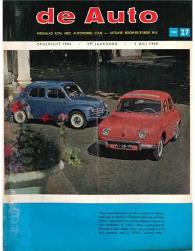 1960 DE AUTO MAGAZINE 27 NEDERLANDS
