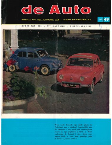 1960 DE AUTO MAGAZINE 49 NEDERLANDS