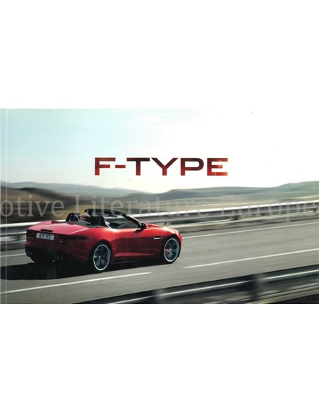 2013 JAGUAR F TYPE CABRIOLET BROCHURE DUITS