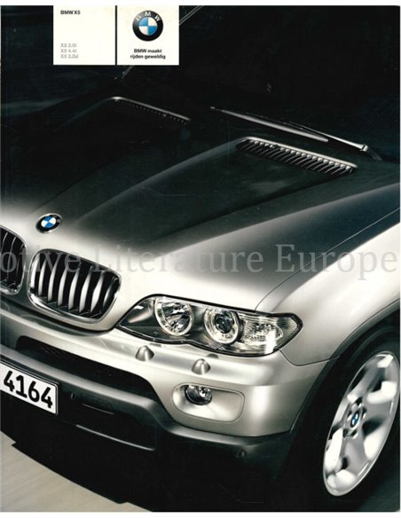 2003 BMW X5 PROSPEKT NIEDERLÄNDISCH