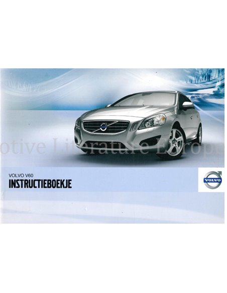 2012 VOLVO V60 BETRIEBSANLEITUNG NIEDERLÄNDISCH