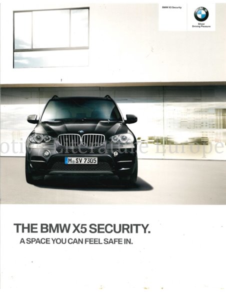 2010 BMW X5 SECURITY PROSPEKT ENGLISCH