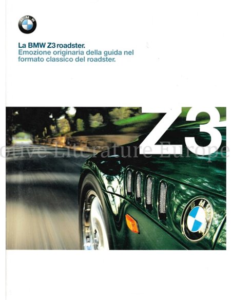 1998 BMW Z3 ROADSTER BROCHURE ITALIAANS
