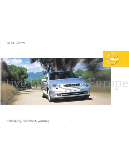 2003 OPEL ASTRA OWNERS MANUAL GERMAN