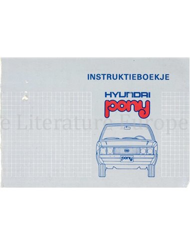 1981 HYUNDAI PONY OWNERS MANUAL DUTCH