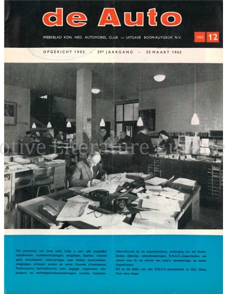 1962 DE AUTO MAGAZINE 12 DUTCH