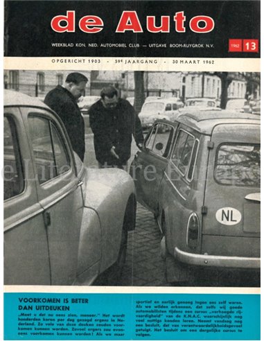 1962 DE AUTO MAGAZINE 13 DUTCH