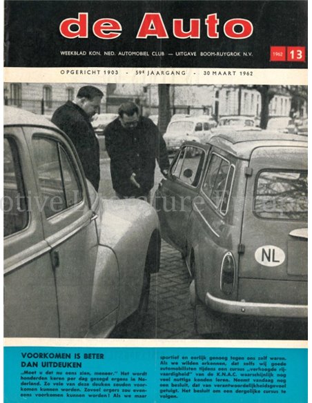 1962 DE AUTO MAGAZIN 13 NIEDERLÄNDISCH