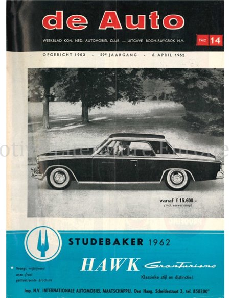 1962 DE AUTO MAGAZINE 14 DUTCH
