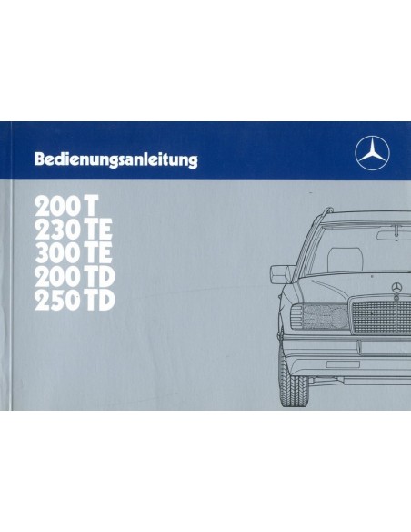 1985 MERCEDES BENZ E KLASSE T INSTRUCTIEBOEKJE DUITS