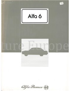 1983 ALFA ROMEO ALFA 6  PRESSKIT DUTCH