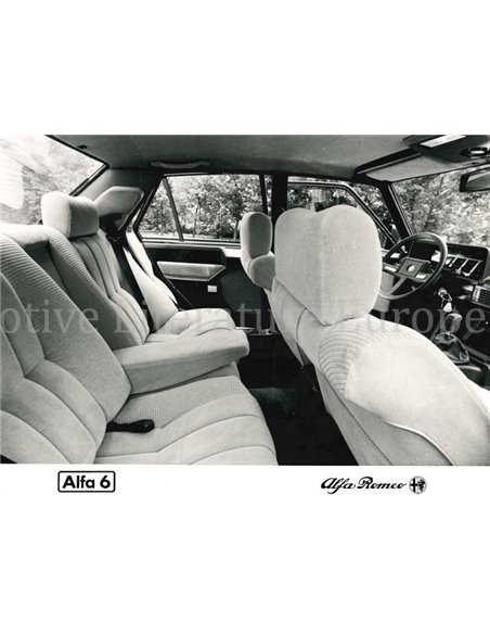 1983 ALFA ROMEO ALFA 6  PRESSKIT DUTCH