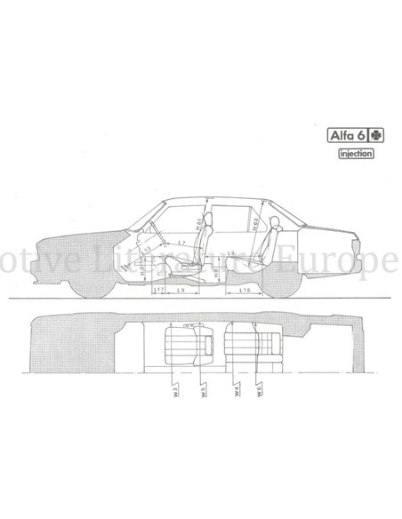 1983 ALFA ROMEO ALFA 6 PRESSEMAPPE NIEDERLÄNDISCH