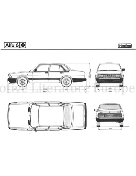 1983 ALFA ROMEO ALFA 6 PRESSEMAPPE NIEDERLÄNDISCH