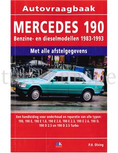1983 - 1993 MERCEDES BENZ 190 PETROL |  DIESEL REPAIR MANUAL DUTCH
