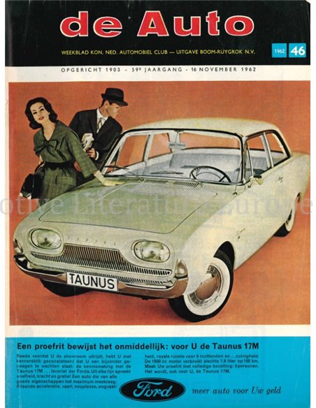 1962 DE AUTO MAGAZINE 46 DUTCH