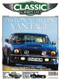 1999 CLASSIC AND SPORTSCAR MAGAZINE MAART ENGELS