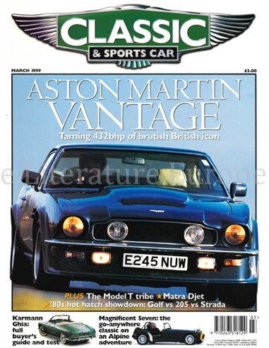 1999 CLASSIC AND SPORTSCAR MAGAZINE MÄRZ ENGLISCH