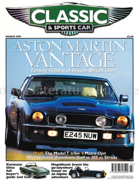 1999 CLASSIC AND SPORTSCAR MAGAZINE MÄRZ ENGLISCH