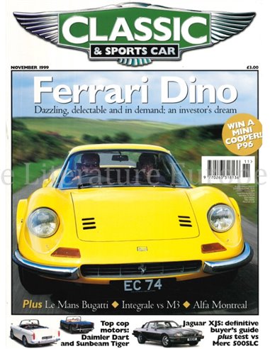 1999 CLASSIC AND SPORTSCAR MAGAZINE NOVEMBER ENGLISH