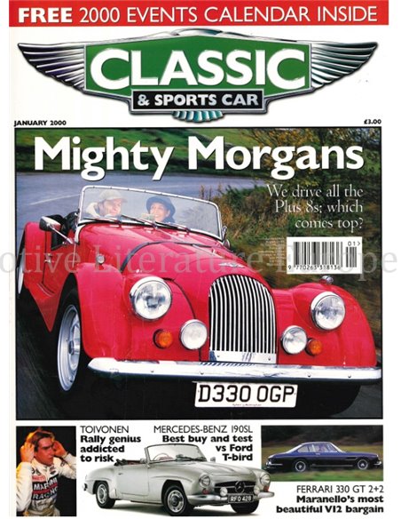 2000 CLASSIC AND SPORTSCAR MAGAZINE JANUAR ENGLISCH
