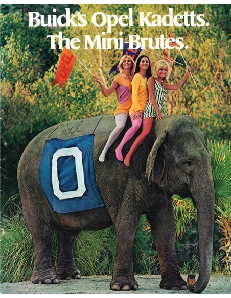 1969 BUICK OPEL KADETT B BROCHURE ENGLISH