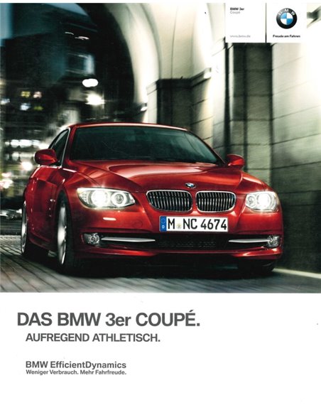 2011 BMW 3 SERIES COUPÉ BROCHURE GERMAN