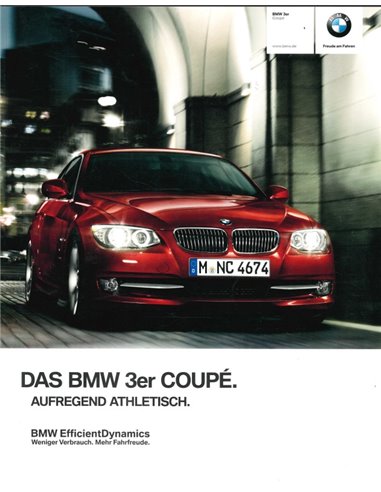 2012 BMW 3 SERIE COUPÉ BROCHURE DUITS