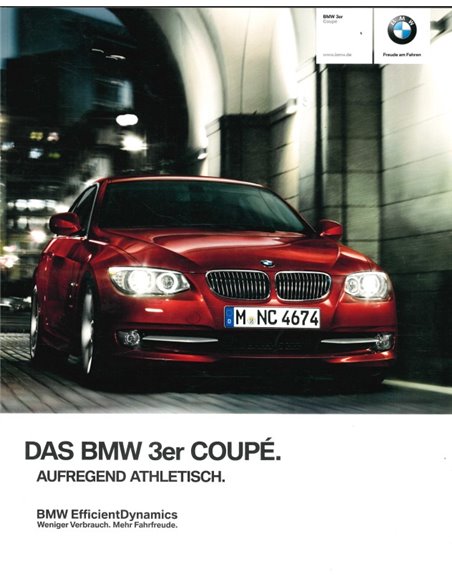 2012 BMW 3 SERIES COUPÉ BROCHURE GERMAN