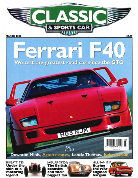 2002 CLASSIC AND SPORTSCAR MAGAZINE MÄRZ ENGLISCH