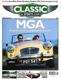2002 CLASSIC AND SPORTSCAR MAGAZINE SEPTEMBER ENGLISCH