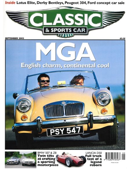 2002 CLASSIC AND SPORTSCAR MAGAZINE SEPTEMBER ENGLISH
